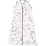 Kalanka - gigoteuse bb pyjama d't sans manches 100% coton tog 0. 5, animaux peints, 90 - 105 cm