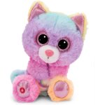 Kalanka - glubschis doudou chat miss melli 15 cm - chat en peluche color avec de grands yeux scintillants, ...