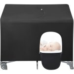 Kalanka - housse occultante pour lit parapluie, baldaquin respirant pour berceau, moustiquaire extensible ...