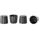 Kalanka - ibili 828800 moule cannle 4 u, acier, noir, 6 x 6 x 5 cm - kalanka