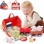 Kalanka - jouet pour bébé a partir de 1 an, 6 en 1, mignon, ferme, avec petits doudous et tracteur, cadeaux ... Kalanka - jouet pour bébé a partir de 1 an, 6 en 1, mignon, ferme, avec petits doudous et tracteur, cadeaux ...