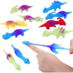Kalanka - jouet de fronde de doigt, 10 pi�ces jouets de doigt de dinosaure de fronde, mini jouets dinosaures ...