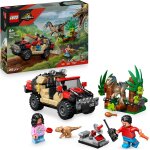 Kalanka - jurassic world le vlociraptor et l'evasion en 4x4, jouet sur le thme des dinosaures, set ...