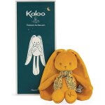 Kalanka - kaloo - lapinoo - pantin lapin - peluche bb en velours ctel - 35 cm - couleur ocre - matire ...