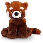 Kalanka - - keeleco - peluche panda roux 18cm, se6566, marron / blanc Kalanka - - keeleco - peluche panda roux 18cm, se6566, marron / blanc