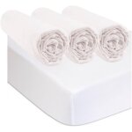 Kalanka - kit de 3 draps housse 40x80 cm berceau couffin nacelle + 2 protges matelas taille 40x80 cm ...