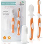 Kalanka - kit de brosse a dents bb (3 a 24 mois) - ensemble doigtier brosse a dents bb, brosse a ...