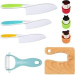 Kalanka - kit de couteau de sécurité pour enfants - 8 pièces montessori pour couper et cuire des fruits ... Kalanka - kit de couteau de sécurité pour enfants - 8 pièces montessori pour couper et cuire des fruits ...