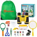 Kalanka - kizplays jumelles pour enfants, ensemble d'exploration, jouet d'extrieur 22 pices, boussole, ...