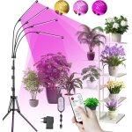 Kalanka - lampe de croissance pour plantes, lampe de plante a spectre complet 4 têtes lampe, avec trépied, ... Kalanka - lampe de croissance pour plantes, lampe de plante a spectre complet 4 têtes lampe, avec trépied, ...