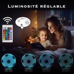 Kalanka - lampe led ballon de football 16 couleurs et télécommande décoration sportive pour chambre à ... Kalanka - lampe led ballon de football 16 couleurs et télécommande décoration sportive pour chambre à ...