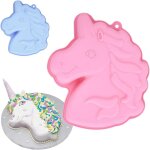 Kalanka - licorne bleu moule a gteau, moulle silicone licorn, moule forme licorne, licorne moules a ...