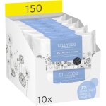 Kalanka - lingettes pour bb faites a 99% d'eau, lot de 10 x 15 (150 pices), tissu 100% sans plastique, ...