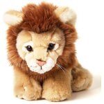 Kalanka - lion assis - 19 cm (hauteur) - peluche sauvage - doudou