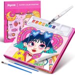 Kalanka - livre de coloriage avec peintures a l'eau pour tout - petits de 3 a 8 ans, kit de peinture ... Kalanka - livre de coloriage avec peintures a l'eau pour tout - petits de 3 a 8 ans, kit de peinture ...