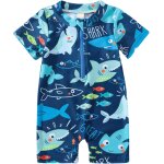 Kalanka - maillot de bain enfant b�b� gar�on, cuirasse pour toddler une pi�ce avec zip, protection uv ...
