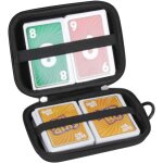 Kalanka - mallette de transport rigide pour jeu de cartes skip bo - cartes non incluses