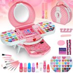Kalanka - maquillage enfant jouet filles - non toxique kit de maquillage enfant fille vanité, lavable ... Kalanka - maquillage enfant jouet filles - non toxique kit de maquillage enfant fille vanité, lavable ...