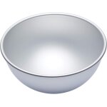 Kalanka - masterclass hemisphere cake tin 20 cm, moule en aluminium anodis argent, lger et rsistant, ...