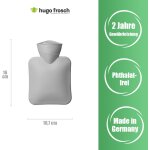 Kalanka - mini bouillotte 0, 2 l avec housse en velours bleu roi