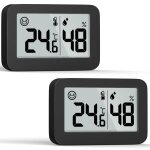 Kalanka - mini hygromètre d'intérieur, thermomètre numérique, jauge d'humidité avec bouton de commutation ... Kalanka - mini hygromètre d'intérieur, thermomètre numérique, jauge d'humidité avec bouton de commutation ...