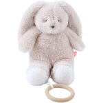 Kalanka - - mini peluche musicale bali - doudou en coton bio + anneau en bois - eveil musical - cadeau ...