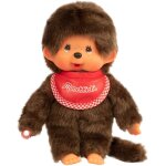 Kalanka - - monchhichi - peluche - garon bavoir rouge 20 cm - 25501