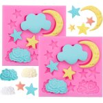 Kalanka - moon and star moule silicone, cloud fondant moule cloud chocolat moule pour bonbons au chocolat ... Kalanka - moon and star moule silicone, cloud fondant moule cloud chocolat moule pour bonbons au chocolat ...