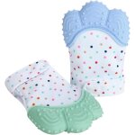 Kalanka - moufle de dentition en alimentaire, lot de 2 gants de protection pour bébés en silicone de ... Kalanka - moufle de dentition en alimentaire, lot de 2 gants de protection pour bébés en silicone de ...
