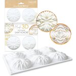 Kalanka - moule 6 dessus de tartelettes  saint - honor  - moules silicone 3d en relief - Ø6, 5 x ...
