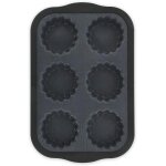 Kalanka - moule 6 tartelettes en fibre de verre, moule pour 6 tartelettes, moule a tartelettes, silicone ...