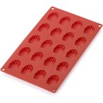 Kalanka - moule pâtisserie mini madeleines 20 cavités, silicone platine rouge - kalanka Kalanka - moule pâtisserie mini madeleines 20 cavités, silicone platine rouge - kalanka