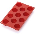 Kalanka - moule pâtisserie mini muffins 11 cavités, silicone platine rouge - kalanka Kalanka - moule pâtisserie mini muffins 11 cavités, silicone platine rouge - kalanka