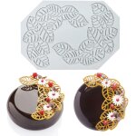 Kalanka - moules en silicone pour bricolage, tapis dentelle 3d feuilles d'arbre creux pour fondant et ...