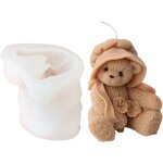 Kalanka - moule en silicone en forme d'animaux 3d, forme de chat, moule a savon, moule en silicone, moule ...