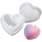 Kalanka - moule en silicone en forme de coeur moule de cuisson en silicone 3d pour bricolage artisanat ...