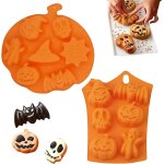 Kalanka - moules en silicone halloween 2 pices, moules de cuisson en silicone halloween pour la cuisson ...