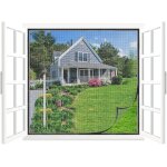 Kalanka - moustiquaire de fenêtre 150 x 180 cm, moustiquaire transparente pour portes de balcon, jardin, ... Kalanka - moustiquaire de fenêtre 150 x 180 cm, moustiquaire transparente pour portes de balcon, jardin, ...