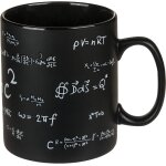 Kalanka - mug noir, mathematic, env. 13 x 11 cm, en grs, dans bote cadeau