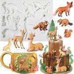 Kalanka - musykrafties moule en silicone en forme d'animaux de safari renard, ecureuil, raton laveur, ... Kalanka - musykrafties moule en silicone en forme d'animaux de safari renard, ecureuil, raton laveur, ...