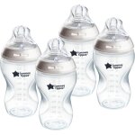 Kalanka - natural start lot de 4 biberons de 340 ml avec ttine a dbit lent pour un loquet naturel, ...
