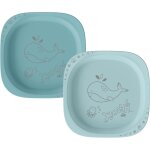 Kalanka - nip green Öko lot de 2 assiettes pour bébé et enfant, passent au micro - ondes et au lave ... Kalanka - nip green Öko lot de 2 assiettes pour bébé et enfant, passent au micro - ondes et au lave ...