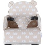 Kalanka - noukie's - rehausseur elephant bb de 9 mois a 3 ans chaise enfant avec dossier et coussin ...