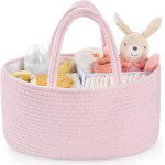 Kalanka - organiseur de table a langer, panier de rangement pour table a langer, avec compartiments et ...
