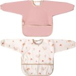 Kalanka - pack 2 bavoirs bebe imperméable bavoir manches longues bebe avec poignets elastiques et fermeture ... Kalanka - pack 2 bavoirs bebe imperméable bavoir manches longues bebe avec poignets elastiques et fermeture ...