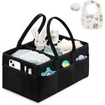 Kalanka - panier rangement b�b� rangement lange bebe avec compartiments et poign�es pliable rangement ...