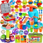 Kalanka - pate a modeler, 76 pices pte a modeler pour enfants, accessoires en pte  modeler pour crer ...