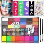 Kalanka - peinture corporelle, 42 couleurs palette de tatouage de peinture � i'huile, peinture pour le ...