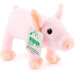 Kalanka - peluche 100% recycle porcinet (14cm de longueur) collection d'animaux doux, clins et ecologiques ...