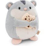 Kalanka - peluche hamster shai de 16 cm avec biscuit dans une boîte cadeau de 11x12x6, 5 cm gris - doudou, ... Kalanka - peluche hamster shai de 16 cm avec biscuit dans une boîte cadeau de 11x12x6, 5 cm gris - doudou, ...